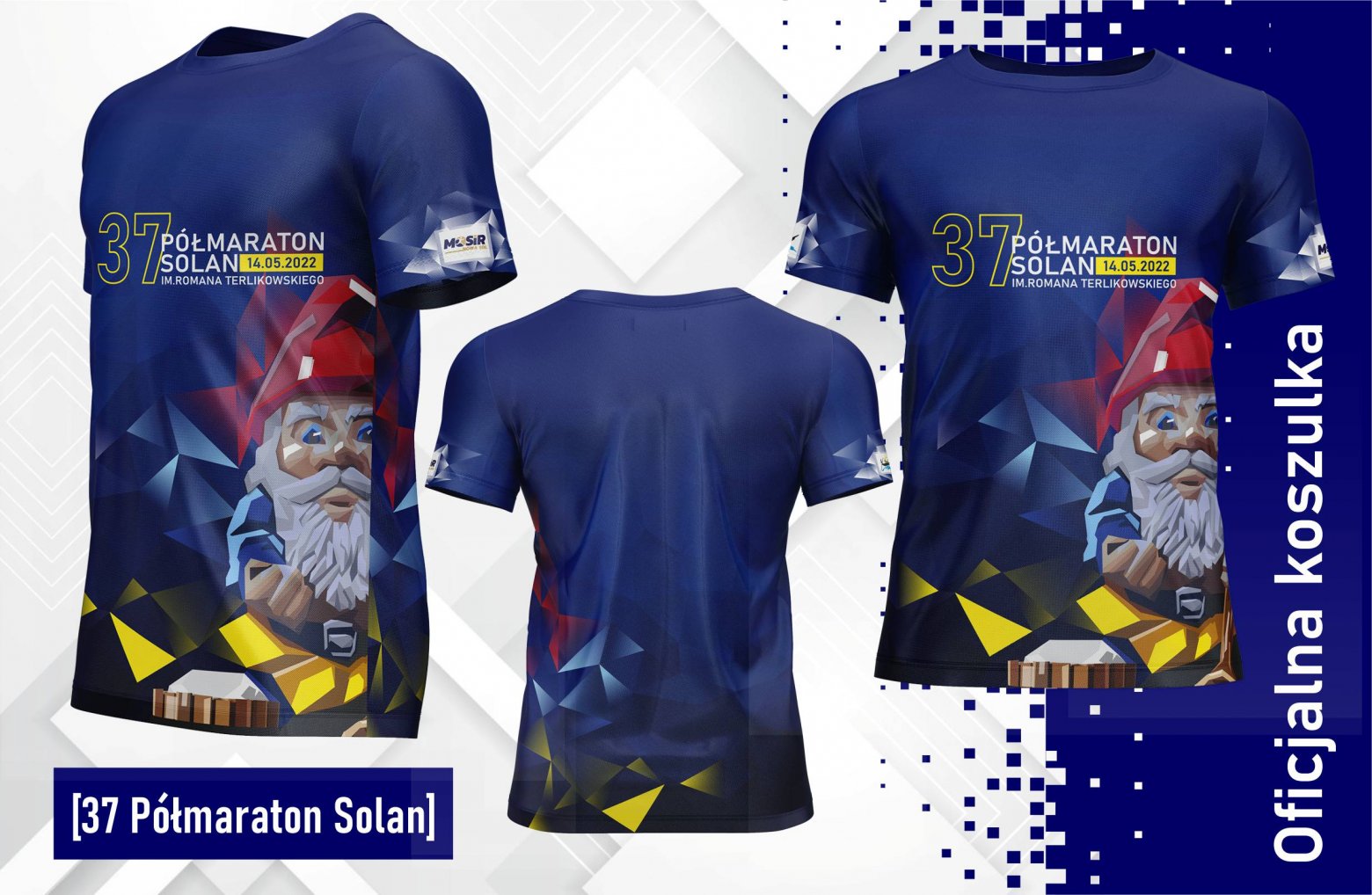 Oficjalna koszulka 37. Półmaratonu Solan